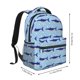 thumbnail image 2 of Fotbe Cute Shark Mochila Casual con Estampado para Escuela, Viajes y Actividades al Aire Libre - Duradera, Ligera y Cómoda, 2 of 5