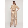 thumbnail image 4 of Women's Tropical Leaf Print Crepe Knit Wide Leg Pants, 4 of 4