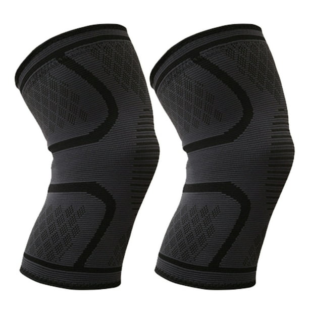 WDOplteas Rodilleras para El Dolor Rodilla Funda Almohadilla Compresión Deportiva Nailon Elástico (negro M)