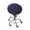 Navy Blue, variant on Artificial leather Bar Stool Covers Round Dia 15 Inch Round Bar Stool Covers Slipcovers Anti-Slip Washable(1Pcs,White)