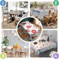 thumbnail image 5 of Pioneer Flower Floral Print Pattern Rectangle Tablecloth 60"x120", Waterproof Polyester Table Cloth, Wipeable Spillproof for Dining Camping Indoor Outdoor, 5 of 6