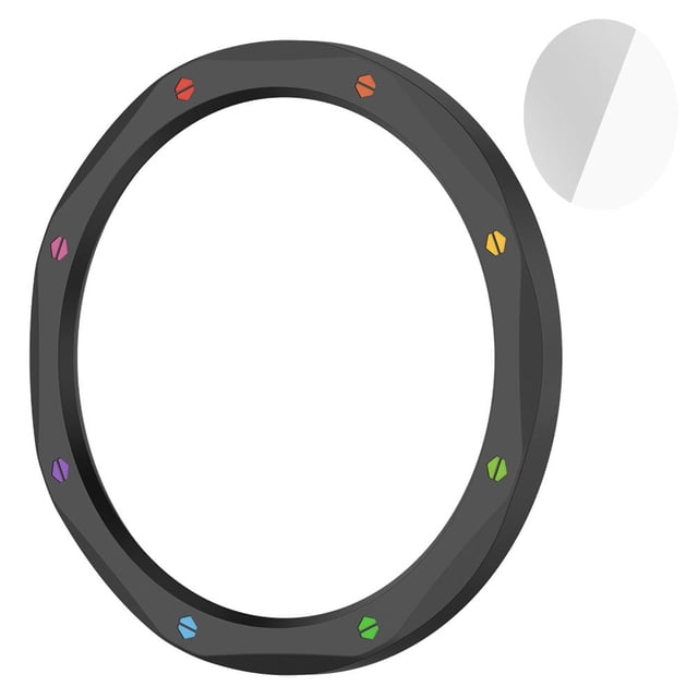 Anti-Scratch Watch Bezel Protection Cover with Tempered Film for S3/S3 eSIM and S4/S4 eSIM Watches, Stainless Steel Frame