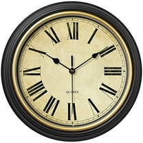 REGALWOVEN Silent Non Ticking Battery Operated Wall Clock for Home and Office Black-1 12 Inch