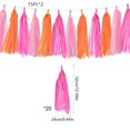 thumbnail image 2 of Tassel Garland Party, Paper Tassel Banner with Hanging String, Tissue Tassel Garland for Birthday Baby Shower Wedding Graduation Decor, DIY Party Streamers Set, 2 of 7
