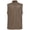 Brown, variant on Men's Lightweight Windproof Sleeveless Golf Vest Full Zip Stand Collar Athletic Gilet with Reflective Print Rear Zipper Pocket Dark Brown S