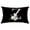 Multicolor-X, variant on Beautynvta Throw Pillow Covers, Decorative and Soft Pillow Cases, Alphabet and Flowers with Pure Black Background Print Cushion Case for Living Room Home Office Decor, 11.8" x 19.7"