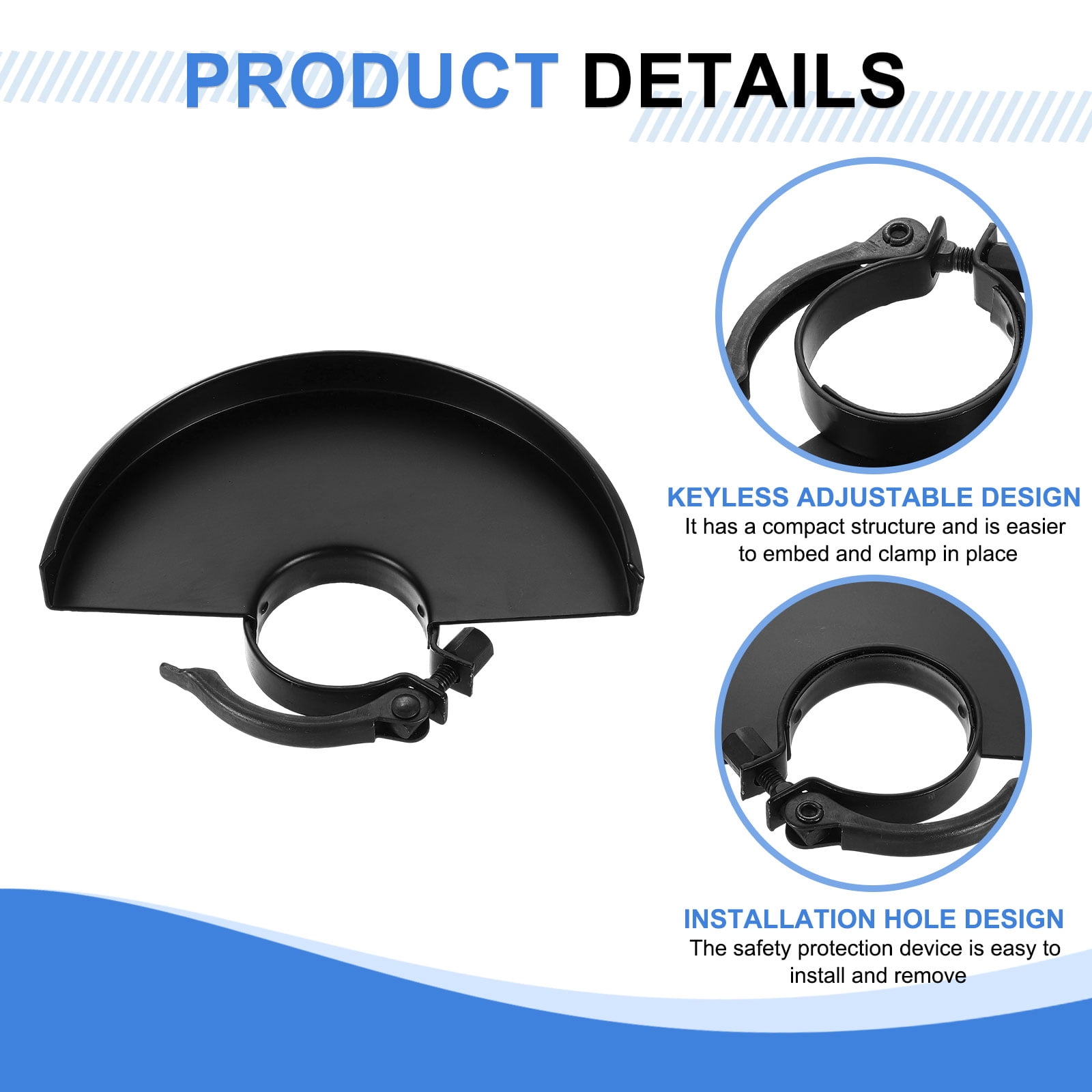 Uxcell 2pcs Grinder Guard 7" 200mm Dia Metal Adjustable Angle Grinder Protector Cover