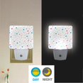 thumbnail image 2 of Yayeee LED Plug in Night Light for The Home with Auto Dusk to Dawn Light Sensors, 2 Pack, White Retro Pattern, 2 of 6