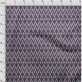 thumbnail image 3 of oneOone Georgette Viscose Fabric Chevron Kasuri Printed Fabric 1 Yard 42 Inch Wide, 3 of 4