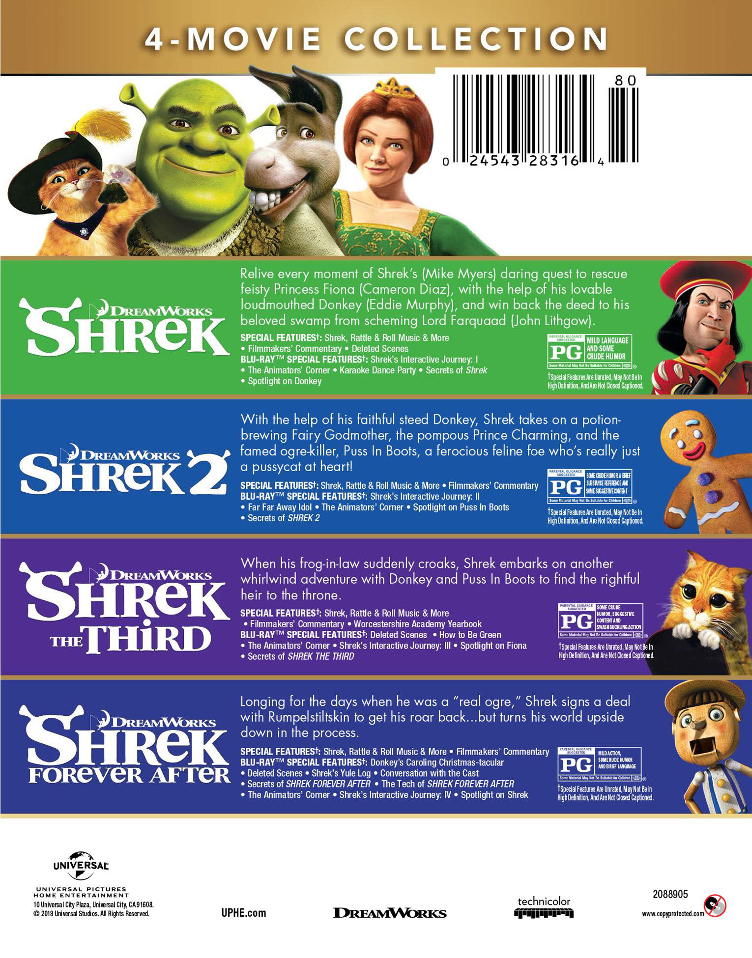 Shrek 4-Movie Collection (Blu-ray) - image 2 of 3