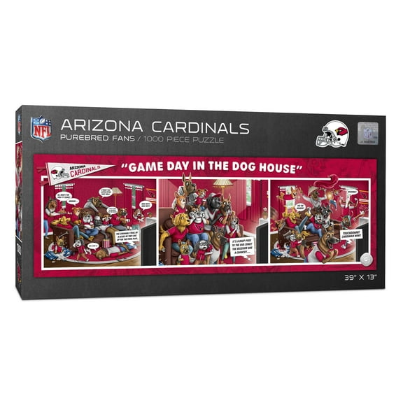 YouTheFan NFL Arizona Cardinals Purebred Fans Gameday in the Dog House 1000PC Puzzle