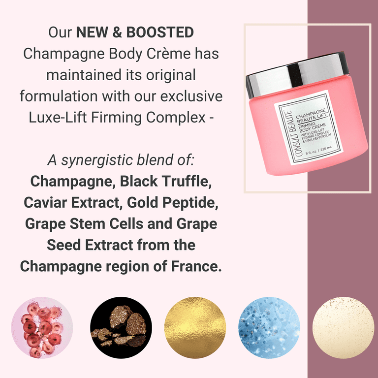 Consult Beaute Champagne Lift Hydrating Firming Body Cream with