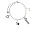 thumbnail image 2 of Delight Jewelry Silvertone Bowling Pins with Bowling Ball Silvertone Dream Big Charm Bracelet, 7.5+2" Extender, 2 of 4