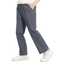 Nskgu Youth Boy's Golf Pants Quick Dry Athletic Chino Flat Front Pants Kids School Uniform Twill