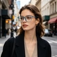 thumbnail image 6 of Forestwhale Blue Light Glasses Men Women Transparent Blue Light Blocking Computer Glasses Anti Eyestrain Lightweight White Frame, 6 of 7