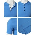 thumbnail image 5 of H2H Mens Casual Premium Slim Fit Henley Short Sleeve T-Shirts (CMTTS254), 5 of 6