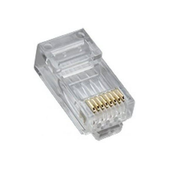 Platinum Tools 106167C RJ45 Cat5e High Performance Round 3-Prong 25/Clamshell