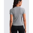 thumbnail image 2 of Remera CRZ YOGA Sin Costuras para Entrenamiento Manga Corta Gris Pizarra Talle S, 2 of 7