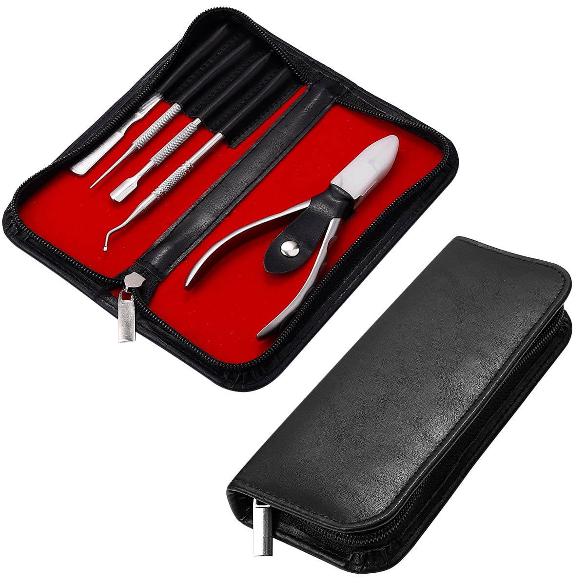 Ingrown Toenail Clippers with Straight Blade, Nail Clippers for Thick Nails and Ingrown Toenails - High Temperature Forging Stainless Steel Toe Nail Tools(5pcs/set)