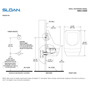 Sloan WES-4000 Waterless Carefree Urinal - White, ADA