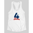 thumbnail image 3 of July 4Th Independence Day. Racerback Tank Women -Image by Shutterstock, Female Medium, 3 of 4