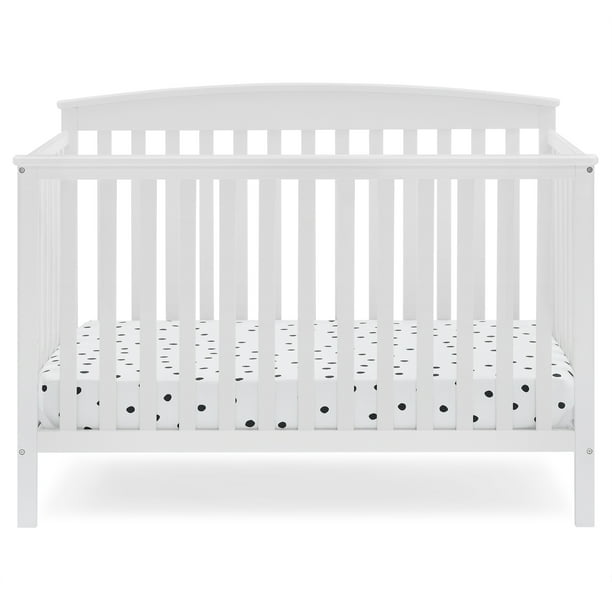 Delta Children Hanover 6in1 Convertible Baby Crib, Bianca White