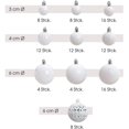 thumbnail image 3 of Christmas Tree Balls Set In 10 Christmas Colors - 100 Christmas Balls White Made Of Plastic - White- Christmas Tree Decorations & Christmas Tree Decorations, 3 of 4