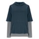 thumbnail image 5 of RKSTN Hoodies for Women Oversized Cuff Stripe Splicing Fake Two Pieces Hooded Sweatshirts Top Womens Casual Plus Size Loose Fits Comfy Hood Sweatshirts with Pockets Fall Spring Clothes, 5 of 10