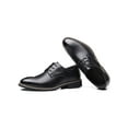 thumbnail image 3 of Gomelly Mens Flats Round Toe Oxford Shoe Lace Up Dress Shoes Nonslip Leather Wedding Party Black 8.5, 3 of 5