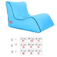 thumbnail image 4 of Soidarity Portable Lazy Air Lounge Chair Inflable Sleeping Camping Bed Beach Sofá Bolsa Deportes acuáticos cielo azul 60*70*55cm Soidarity HW5621-10, 4 of 6