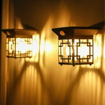 AZXY Solar Lights for Outside,Solar Landscape Lights,Porch Wall Light Outdoor,Outdoor Solar Garden Lighting