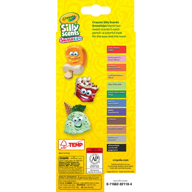  Crayola Silly Scents Twistables Colored Pencils, 12 Count, Ages  3 & Up (68-7402) : Toys & Games