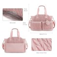 thumbnail image 5 of Sunyuer Diaper Bag Tote for Daily Use, Quilted Mommy Bag Function Maternity Bag Diaper Changing Messenger with Shoulder Strap Wet Pocket, 5 of 8