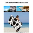 thumbnail image 6 of Black Grey Bath Towels for Bathroom Set,Luxury Microfiber Towels Gifts for Women,Quick Dry Beach Kitchen Hand Hair Face Towel and Dish Washcloth,Geometric Gold White Hexagon Modern Yoga Towels+Set, 6 of 7