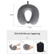 thumbnail image 2 of Acogedora almohada de viaje, perfecta almohada de espuma viscoelástica para el cuello, almohada de apoyo, compacta y ligera, empaquetada rápidamente, almohada para dormir, 2 of 5