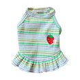 thumbnail image 2 of Dog Cat Pet Clothes Green Stripes Soft Polyester Comfortable Indoor Outdoor Apparel For Small Medium Large, 2 of 7