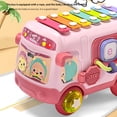 thumbnail image 4 of Juguete De Autobús Escolar Intelectual, Instrumento De Percusión, Juguete De Laberinto De Cuentas Divertido Para Bebés, Juguetes De Autobús De Dibujos Animados En Edad Preescolar Para Bebés Eigraketly FN003541-01, 4 of 6