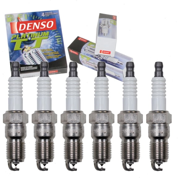 6 pc DENSO Platinum TT Spark Plugs compatible with Chevrolet Blazer 4.3L V6 1996-2005