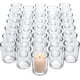 thumbnail image 1 of Set de 36 Portavelas de Vidrio, Vasos para Velas de Vidrio Transparente, Portavelas a Granel para Centros de Mesa de Boda, Decoración de Mesa del Hogar, 1 of 9
