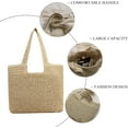 thumbnail image 4 of Kukuzhu Straw Beach Bag, Summer Woven Tote Bag Large Shoulder Handbag Straw Purses and Handbags for Women, 4 of 7