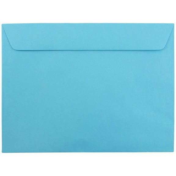 JAM Paper 9 x 12 Booklet Envelopes, Blue, 250/Pack