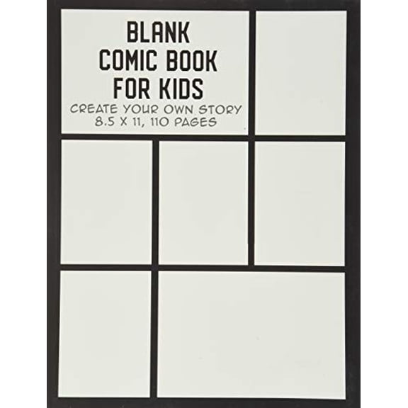 Pre-Owned Blank Comic Book for Kids: Create Your Own Story, Drawing Comics and Writing Stories (Paperback) 1792034296 9781792034299
