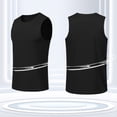 thumbnail image 6 of Yaoyar Mens Athletic Tank Tops Summer Solid Color Casual Fitness Workout Outdoor Exercising Activewear Sports Performance Crew Neck Waistcoat Breathable Athletic Sleeveless Tees,Black,XL, 6 of 8