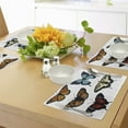 thumbnail image 4 of Ambesonne Colorful Place Mats Set of 4, Monarch Wings Abstract, Standard Size, Multicolor, 4 of 6
