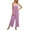 Pink, variant on Lilgiuy Women's Fashion Summer Comfortable Casual Belt Sling Sleeveless Jumpsuit Green 6(M) Winter Fashion 2022