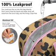 thumbnail image 5 of Insulated Lunch Bag for Women, Floral Print Oxford Fabric Lunch Box, Leakproof Thermal Cooler Tote for Work, School & Picnic, Leopard Animal Print, 5 of 5