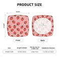 thumbnail image 6 of Daiia Strawberries Stretch Individual Couch Cushion Slipcovers Reversible Cushion Protector Slipcovers Sofa Cushion Protector Covers Milk Silk-16.9in, 6 of 9