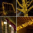 thumbnail image 4 of Zukuco 100 LED Christmas Lights, 33FT Green Wire Fairy Lights, Plug in 8 Lighting Modes, for Outdoor Christmas Tree Lights Wedding Party Decoration (Warm White), 4 of 6