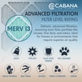 thumbnail image 4 of Cabana Filters 16 x 20 x 1 HVAC Furnace Air Filter Replacement, MERV 13, 6 Pack, 4 of 6