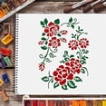 thumbnail image 6 of Rose Stencils Bouquet of Roses Templates Flowers templates Spring Stencils Reusable DIY Art and Craft Stencils for Painting Home Decor, 6 of 9